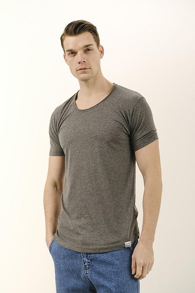 Oksit Μπλουζάκι Crash Open Collar Slim Fit