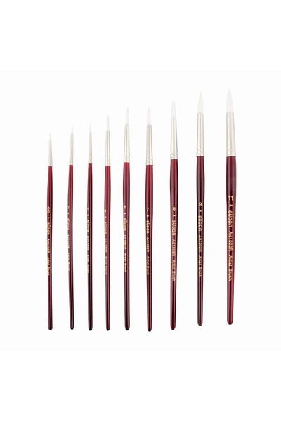 Südor 1092r Series White Synthetic Bristle Round Tip Brush No:8
