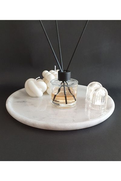 Panoramas Home Natural Marble Tray Presentation