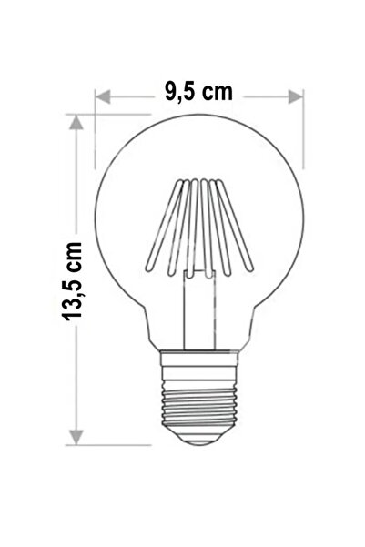 Cata 4286 Rustik Led Ampul 6w Günışığı ( Sarı )