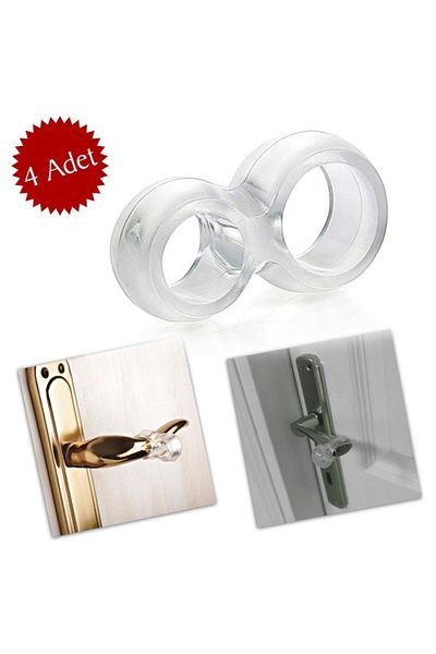 İndiriminVar 4pcs Home Office Door Window Handle Mounted Stopper