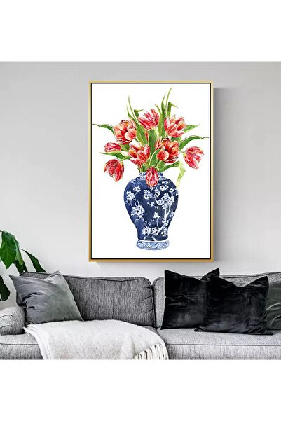 Markazip Altın Metal Çerçeveli Kanvas Tablo 70x100cm Kod: Bl97-k-s