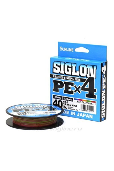 SUNLINE Siglon Braid Pe X4 - 300 метрів багатоколірна волосінь для риболовлі