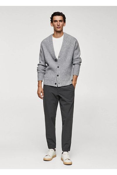 MANGO Man Παντελόνι Jogger με κορδόνια σε στενή εφαρμογή