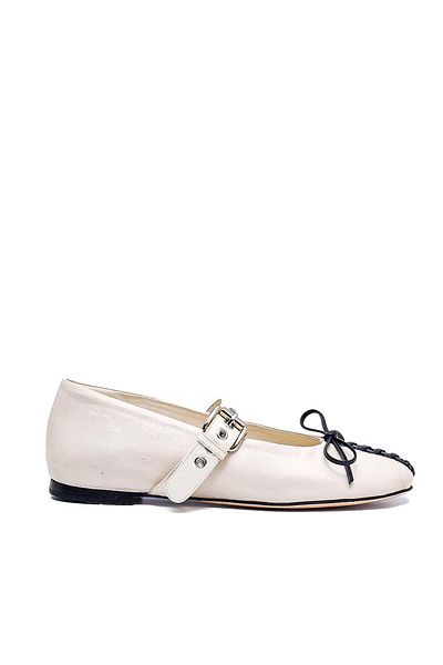 Sofia Baldi Women's Ballerinas - Bery Cream Leather