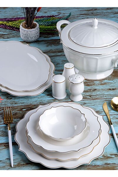 AROW Diamond 60 Parça Porselen Yemek Takımı