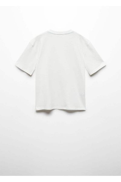 MANGO Kids Βαμβακερό μπλουζάκι με σχέδια