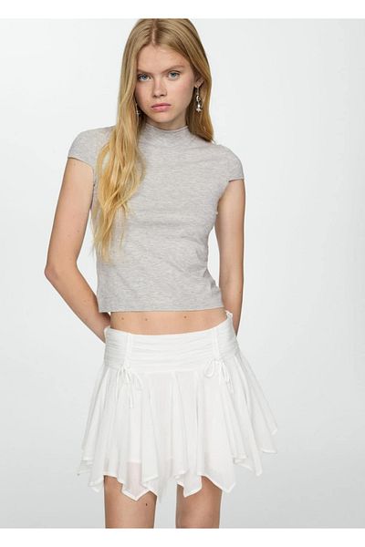 MANGO Woman Short-Sleeved Knitwear T-Shirt