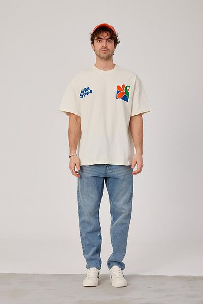 NOMARC Colorful Printed Ecru T-shirt