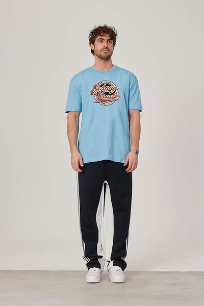 NOMARC Tricou cu imprimeu Johnny Verado - Albastru