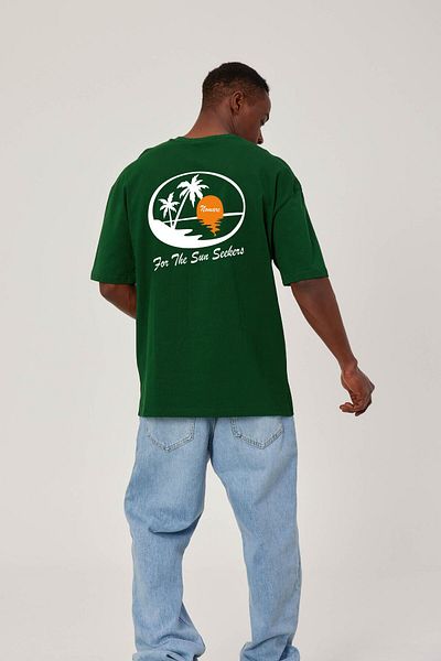 NOMARC Green Sun Seekers Written T-shirt