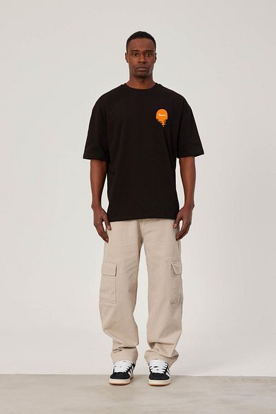 NOMARC Sun Seekers Μαύρο γραπτό T-Shirt