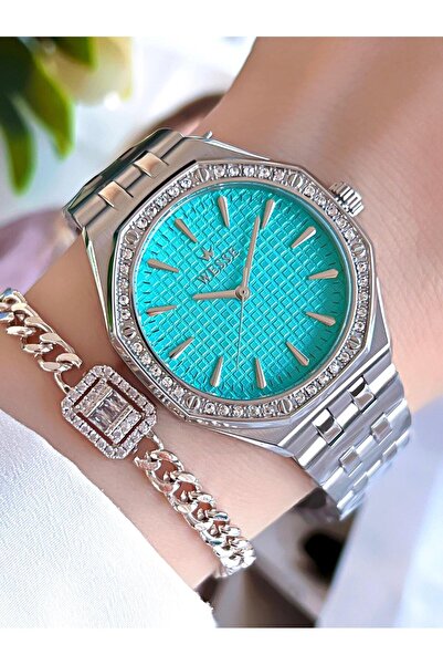 Wesse Elite Çelik Kordon Kararmaz Renk Atmaz Kol Saati 30mt Suya Dayanıklı Bi...