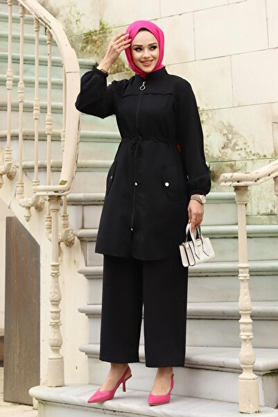 MİSSKAYLE Туннел Детайлен Скромно Черно Комплект