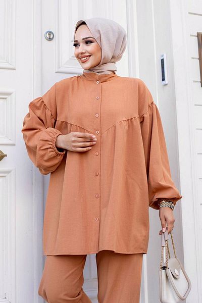 MİSSKAYLE Σετ μανίκια Hijab Camel Balloon