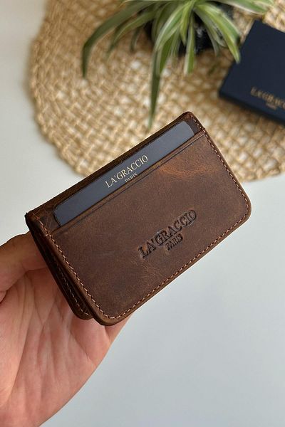 La La'Graccio Paris La'Graccio Paris Defn Genuine Leather Card Holder Wallet