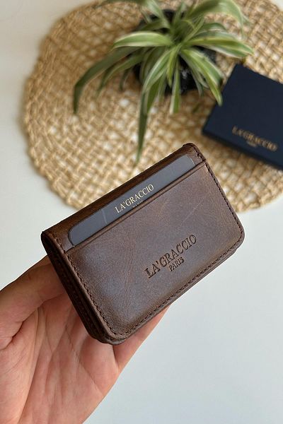 La La'Graccio Paris La'Graccio Paris Defn Genuine Leather Card Holder Wallet