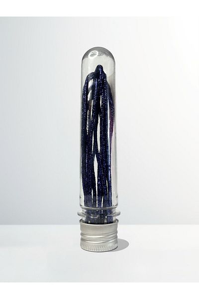 Take a Baacık 110 cm Glittery Saks Blue Thin Shoelaces