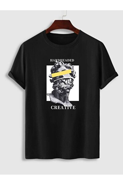 NoVibe Sculpture Printed Unisex 100% βαμβακερό κοντομάνικο μπλουζάκι