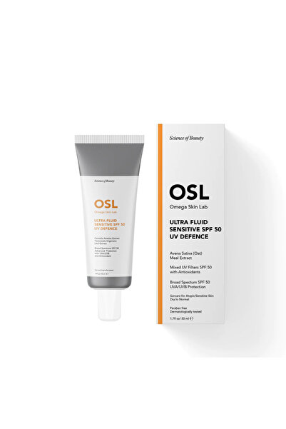 OSL Omega Skin Lab OSL Ultra Fluid Sensitive Sun Cream SPF 50 Feuchtigkeitscr...