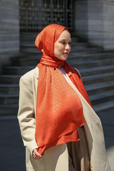 Hint İpek Jakav12-04 Jacquard Shawl