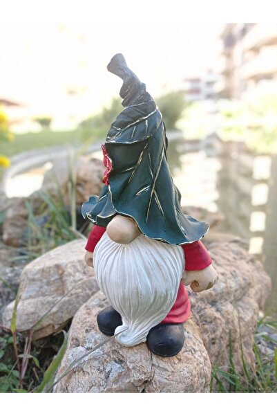 BilgeCe hoMe Noel Baba Cüce Heykel, Noel Baba Gnom Heykeli, Yılbaşı Biblo, Po...