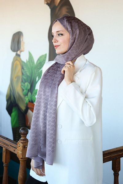 Hint İpek Jakav13-19 Model Jacquard Shawl