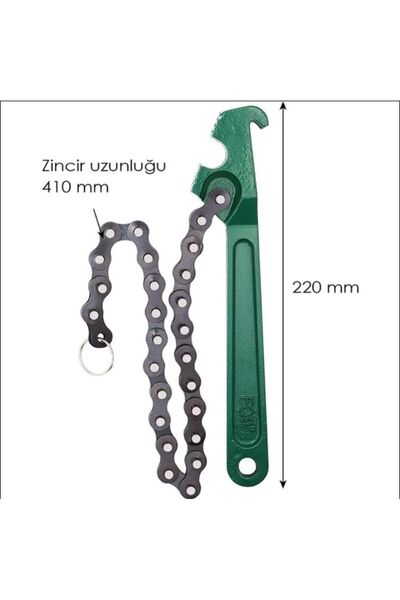 AYGÜN Zincirli Yağ Filtresi Sökme Anahtarı