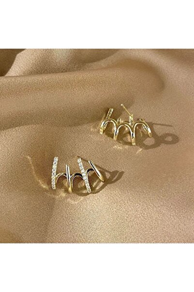 ANC AKSESUAR ANC ZİRKON TAŞLI PENÇE MODEL KÜPE