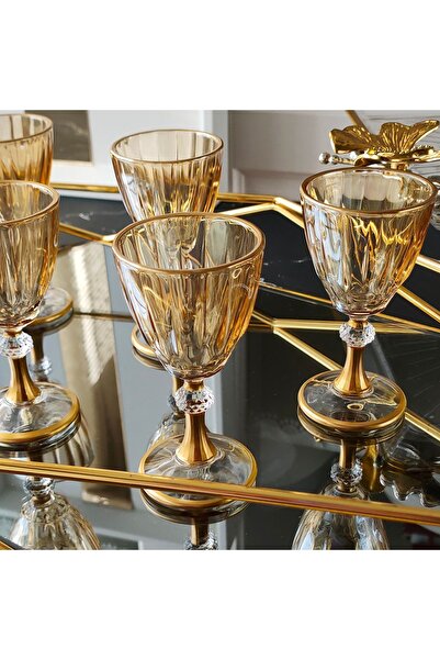 REGNA HOME Fine Living Regna Home Grace - Brown Side Cup (Gold)