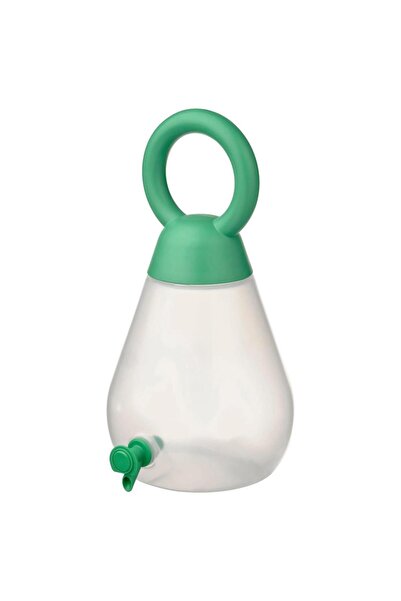 IKEA Sommarflox Musluklu Sert Plastik Sürahi Şeffaf 4 Lt Parlak Yeşil