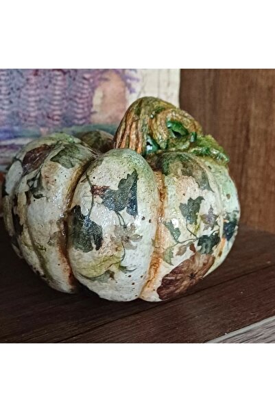 new art concept Kabak aksesuar- Bal Kabağı Ev Dekor Biblo Polyester 11x11 Cm