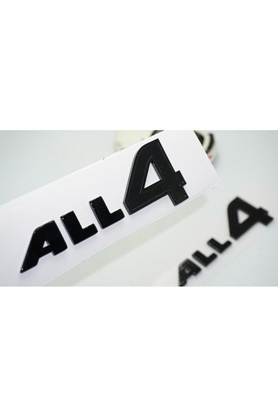 DK Tuning Set de 2 logo-uri cu inscripție neagră pentru uși compatibile cu ALL4 Mini Cooper