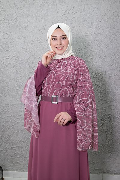 Mec Fashion Patterned New Season Hijab Dress