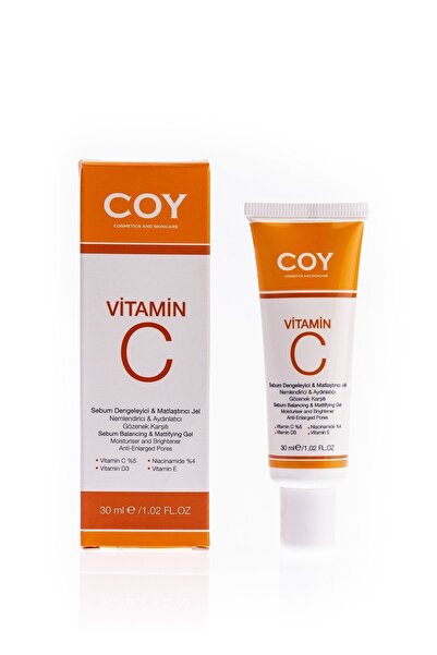 Coy Sebum Dengeleyici Matlaştırıcı, Akne Karşıtı, Aydınlatıcı Jel 30 ml
