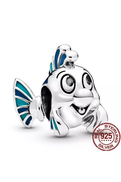Lines Bijuteri Flounder Kayıp Balık Charm s925
