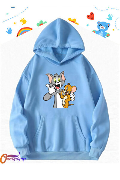 oneagılyazı TOM VE JERRY ÇOCUK SWEATSHİRT HOODİE
