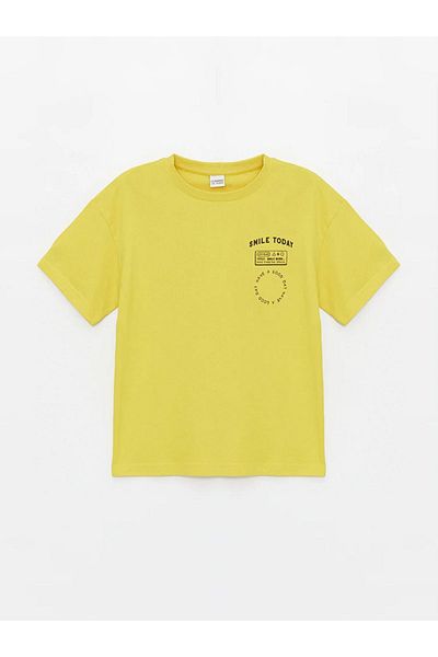 LC Waikiki LCW Kids Crew Neck Printed Short Sleeve Boys T-Shirt and Shorts
