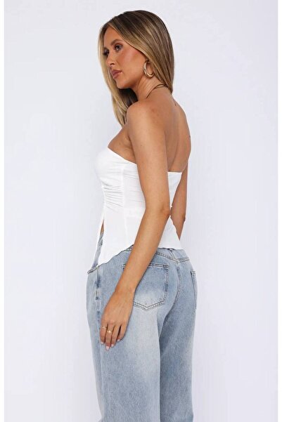 Les Seduisantes Στράπλες μπλούζα μπροστά