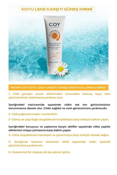 Coy Tone Equalizing, Brightening High Protection Facial Sunscreen (50ml)