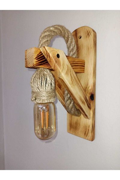 pagus Sconce Wooden Sconce Wall Lamp Wooden Sconce Wall Lamp For Cafe Hotel Restaurant