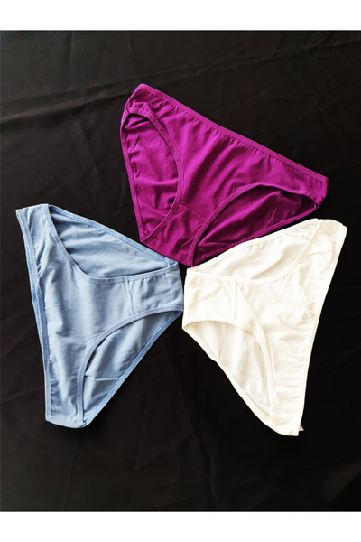 KEMSON Chiloți Bato din bumbac pieptănat 3 bucăți - culori mixte