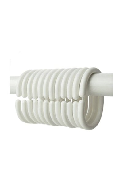 Bahat Razmo Banyo Duş Perde Halkası Kancası 12 Adet