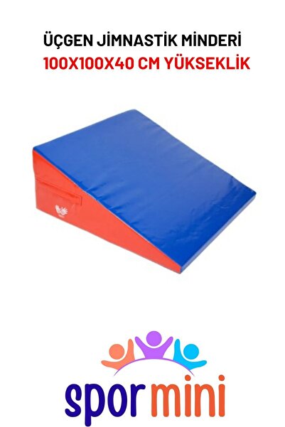 assa spor Assa Spor 100x100x40 Cm Üçgen Jimnastik Minder Jim 058