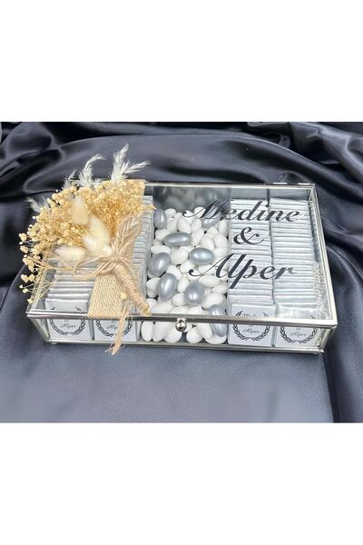 Eminönü Baskı Merkezi Kız Isteme Çikolatası 80 Adet Söz Nişan Çikolatası Cam ...