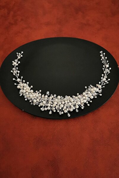 SimgeAksesuar Tamamen El Yapımı Kristal Taşlı Şık Ve Zarif Düğün Ve Nişan Gel...