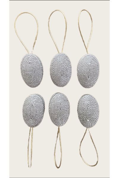 FEDA İSTANBUL Magnetic Curtain Latch Rope Wrapped Set of 6