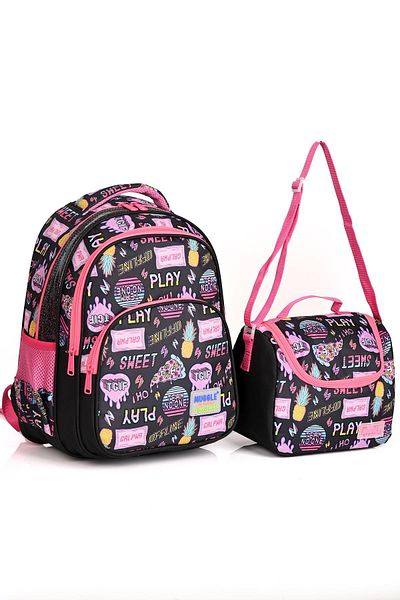 MUGGLE Mu-001 Set de rucsacuri de școală dulce din 2 piese