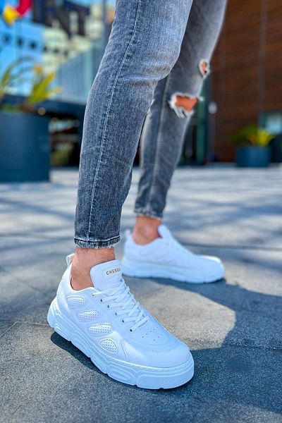 BZ Moda Cronus B105 Orthopedic Ανδρικά αθλητικά παπούτσια - Casual Skin, Λευκό CBT