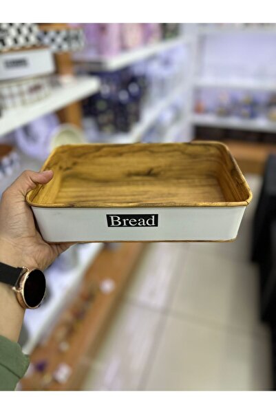 Genel Markalar Kare Bread Yazı Temalı Sunum Ekmek Sepeti Desen3 95